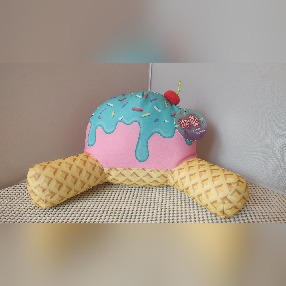 My Life As Lounge Pillow for 18 inch Dolls, Ice Cream, Multi-color NWT